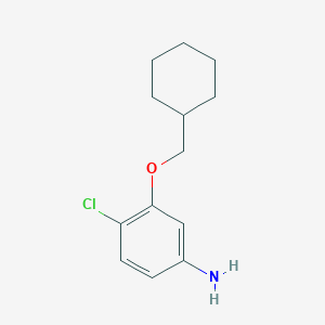 4-Chloro-3-(cyclohexylmethoxy)aniline