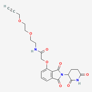 Thalidomide-O-acetamido-PEG2-propargyl