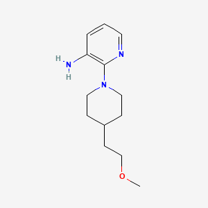 molecular formula C13H21N3O B1477011 2-(4-(2-Methoxyethyl)piperidin-1-yl)pyridin-3-amine CAS No. 2098079-39-9
