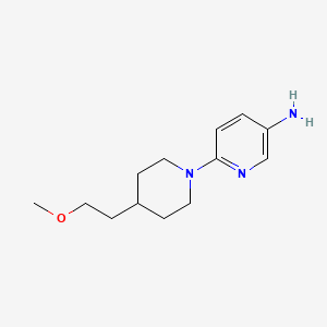 molecular formula C13H21N3O B1477012 6-(4-(2-Methoxyethyl)piperidin-1-yl)pyridin-3-amine CAS No. 2098031-82-2