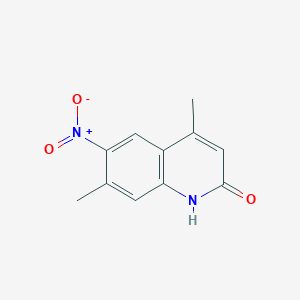 4,7-Dimethyl-6-nitroquinolin-2-OL