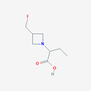 molecular formula C8H14FNO2 B1477013 2-(3-(Fluoromethyl)azetidin-1-yl)butanoic acid CAS No. 2097944-34-6
