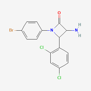 3-Amino-1-(4-bromophenyl)-4-(2,4-dichlorophenyl)azetidin-2-one