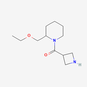 molecular formula C12H22N2O2 B1477015 Azetidin-3-yl(2-(ethoxymethyl)piperidin-1-yl)methanone CAS No. 1995161-18-6