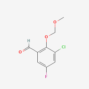 3-Chloro-5-fluoro-2-(methoxymethoxy)benzaldehyde