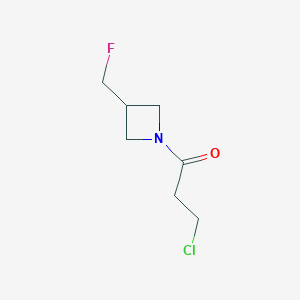 molecular formula C7H11ClFNO B1477016 3-Chloro-1-(3-(fluoromethyl)azetidin-1-yl)propan-1-one CAS No. 2092718-53-9