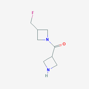 molecular formula C8H13FN2O B1477017 氮杂环丁-3-基(3-(氟甲基)氮杂环丁-1-基)甲酮 CAS No. 2092256-29-4