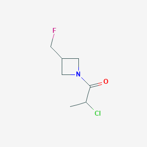 molecular formula C7H11ClFNO B1477018 2-Chloro-1-(3-(fluoromethyl)azetidin-1-yl)propan-1-one CAS No. 2092798-64-4