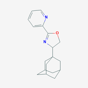 molecular formula C18H22N2O B14770211 4-(1-Adamantyl)-2-pyridin-2-yl-4,5-dihydro-1,3-oxazole 