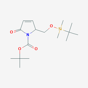 (S)-tert-butyl 2-(((tert-butyldimethylsilyl)oxy)methyl)-5-oxo-2,5-dihydro-1H-pyrrole-1-carboxylate