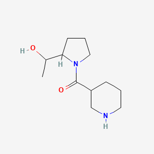 molecular formula C12H22N2O2 B1477023 (2-(1-Hydroxyethyl)pyrrolidin-1-yl)(piperidin-3-yl)methanone CAS No. 2098128-46-0