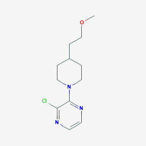 molecular formula C12H18ClN3O B1477025 2-Chloro-3-(4-(2-methoxyethyl)piperidin-1-yl)pyrazine CAS No. 2097955-76-3