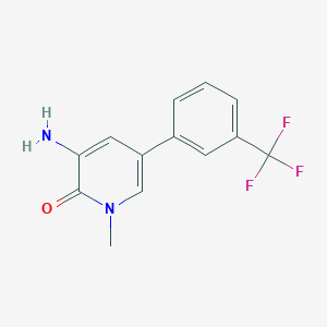 3-Amino-1-methyl-5-(3-(trifluoromethyl)phenyl)pyridin-2(1H)-one