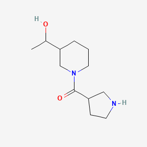 (3-(1-Hydroxyethyl)piperidin-1-yl)(pyrrolidin-3-yl)methanone