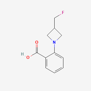 molecular formula C11H12FNO2 B1477029 2-(3-(Fluoromethyl)azetidin-1-yl)benzoic acid CAS No. 2092798-79-1