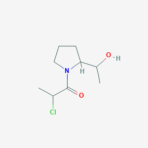 2-Chloro-1-(2-(1-hydroxyethyl)pyrrolidin-1-yl)propan-1-one