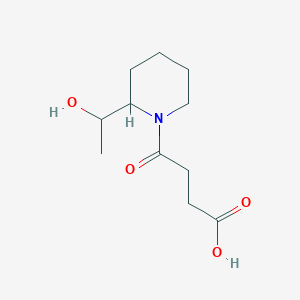 4-(2-(1-Hydroxyethyl)piperidin-1-yl)-4-oxobutanoic acid