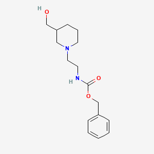 molecular formula C16H24N2O3 B14770311 Benzyl (2-(3-(hydroxymethyl)piperidin-1-yl)ethyl)carbamate 