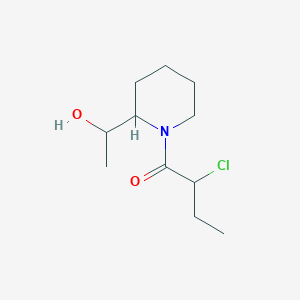 molecular formula C11H20ClNO2 B1477032 1-(2-(1-羟乙基)哌啶-1-基)-2-氯丁烷-1-酮 CAS No. 2097953-37-0