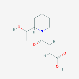 (E)-4-(2-(1-hydroxyethyl)piperidin-1-yl)-4-oxobut-2-enoic acid