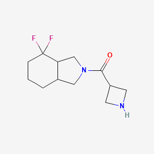 molecular formula C12H18F2N2O B1477034 氮杂环丁-3-基(4,4-二氟八氢-2H-异吲哚-2-基)甲酮 CAS No. 2098096-98-9