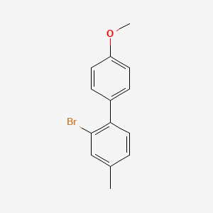 molecular formula C14H13BrO B14770380 2-Bromo-4'-methoxy-4-methyl-1,1'-biphenyl 