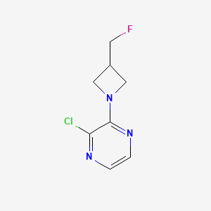molecular formula C8H9ClFN3 B1477039 2-Chloro-3-(3-(fluoromethyl)azetidin-1-yl)pyrazine CAS No. 2091616-04-3
