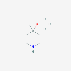 molecular formula C7H15NO B14770404 4-Methyl-4-(trideuteriomethoxy)piperidine 