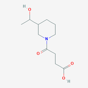 4-(3-(1-Hydroxyethyl)piperidin-1-yl)-4-oxobutanoic acid