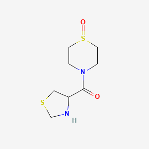 molecular formula C8H14N2O2S2 B14770436 (1-Oxidothiomorpholino)(thiazolidin-4-yl)methanone 