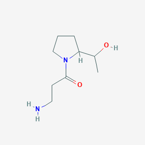 3-Amino-1-(2-(1-hydroxyethyl)pyrrolidin-1-yl)propan-1-one