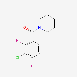 molecular formula C12H12ClF2NO B14770456 (3-Chloro-2,4-difluorophenyl)(piperidin-1-yl)methanone 