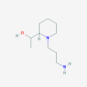1-(1-(3-Aminopropyl)piperidin-2-yl)ethan-1-ol