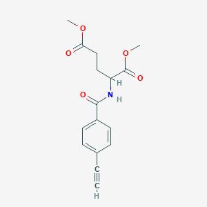 molecular formula C16H17NO5 B14770464 1,5-Dimethyl 2-[(4-ethynylphenyl)formamido]pentanedioate 