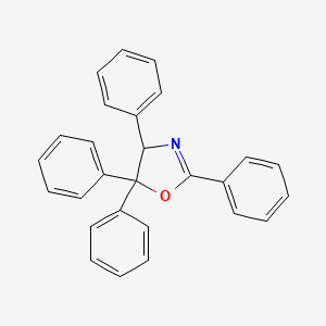 molecular formula C27H21NO B14770469 2,4,5,5-tetraphenyl-4H-1,3-oxazole 