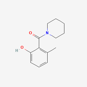 molecular formula C13H17NO2 B14770473 (2-Hydroxy-6-methylphenyl)(piperidin-1-yl)methanone 