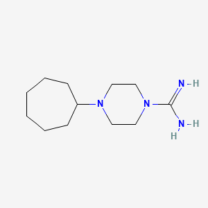 molecular formula C12H24N4 B1477048 4-Cycloheptylpiperazine-1-carboximidamide CAS No. 2098038-12-9