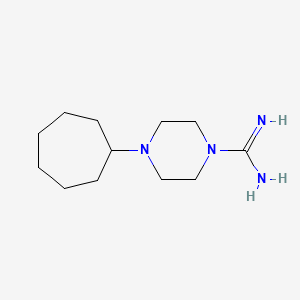 molecular formula C12H24N4 B1477048 4-环庚基哌嗪-1-甲酰胺 CAS No. 2098038-12-9