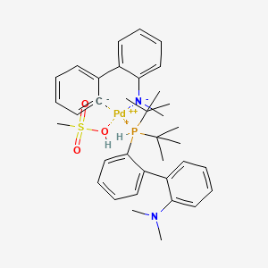 molecular formula C36H48N2O3PPdS+ B14770480 t-BuDavePhos Pd G4 