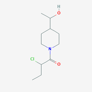 molecular formula C11H20ClNO2 B1477052 2-氯-1-(4-(1-羟乙基)哌啶-1-基)丁酮 CAS No. 2091616-66-7