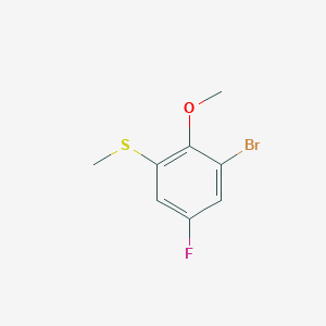 molecular formula C8H8BrFOS B14770527 (3-Bromo-5-fluoro-2-methoxyphenyl)(methyl)sulfane 