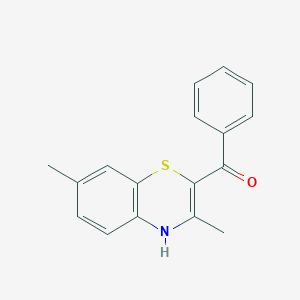 molecular formula C17H15NOS B14770536 (3,7-Dimethyl-4H-1,4-benzothiazin-2-yl)phenylmethanone 