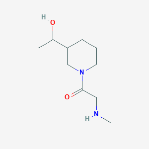 molecular formula C10H20N2O2 B1477055 1-(3-(1-Hydroxyethyl)piperidin-1-yl)-2-(methylamino)ethan-1-one CAS No. 2098117-97-4