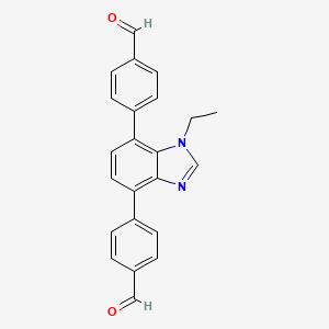 4,4'-(1-Ethyl-1H-benzo[d]imidazole-4,7-diyl)dibenzaldehyde