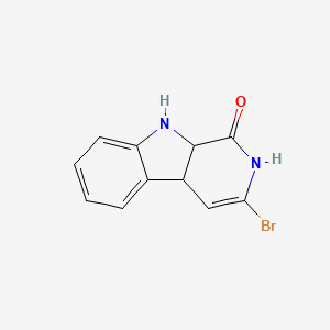 3-Bromo-2,4a,9,9a-tetrahydropyrido[3,4-b]indol-1-one