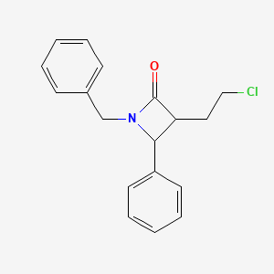 1-Benzyl-3-(2-chloroethyl)-4-phenylazetidin-2-one