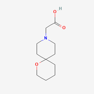 molecular formula C11H19NO3 B1477063 2-(1-Oxa-9-azaspiro[5.5]undecan-9-yl)acetic acid CAS No. 2090384-82-8