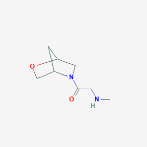 molecular formula C8H14N2O2 B1477066 1-(2-Oxa-5-azabicyclo[2.2.1]heptan-5-yl)-2-(methylamino)ethan-1-one CAS No. 1852712-16-3