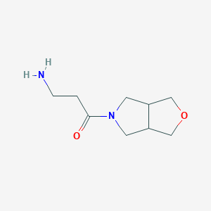 molecular formula C9H16N2O2 B1477070 3-氨基-1-(四氢-1H-呋喃[3,4-c]吡咯-5(3H)-基)丙酮 CAS No. 2097992-03-3