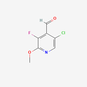 5-Chloro-3-fluoro-2-methoxyisonicotinaldehyde